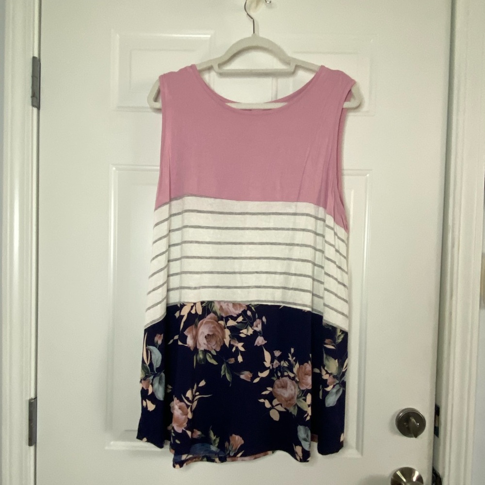 💕EUC! Tri-Patterned Shirt from Chic Soul💕